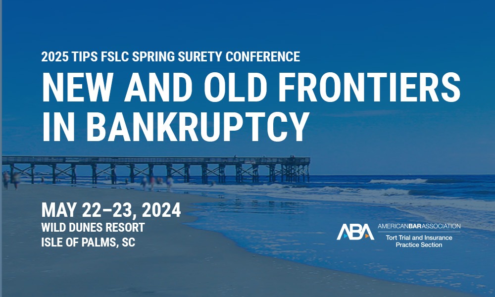 SMTD Law LLP attending 2025 TIPS FSLC Spring Surety Conference in Isle of Palms, South Carolina